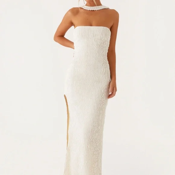 Peppermayo | Dresses | Peppermayo Strapless White Dress | Poshmark